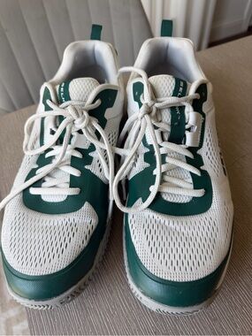 Men's Selkirk Athletic tennis pickleball Sneakers in White and Forest Green
